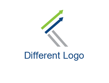 letter k in arrows finance logo