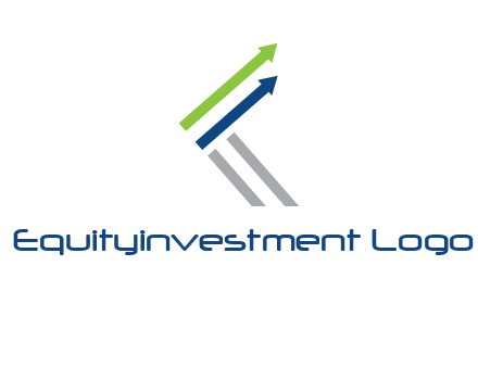 letter k in arrows finance logo