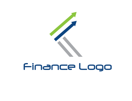 letter k in arrows finance logo