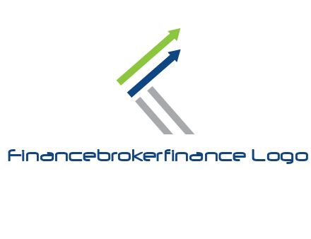 letter k in arrows finance logo