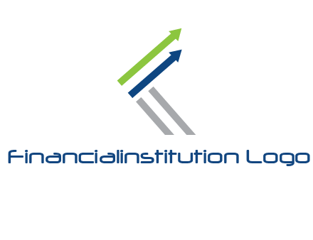 letter k in arrows finance logo