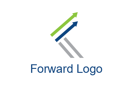 letter k in arrows finance logo