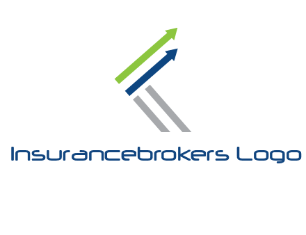 letter k in arrows finance logo