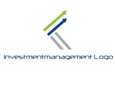 letter k in arrows finance logo