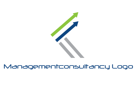 letter k in arrows finance logo