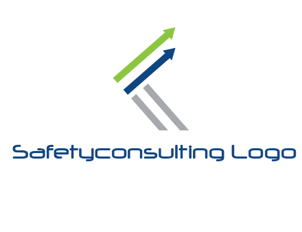 letter k in arrows finance logo