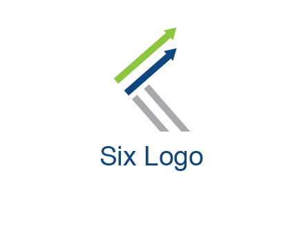 letter k in arrows finance logo
