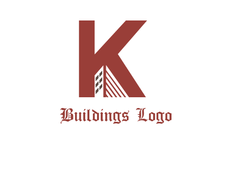 letter k building logo