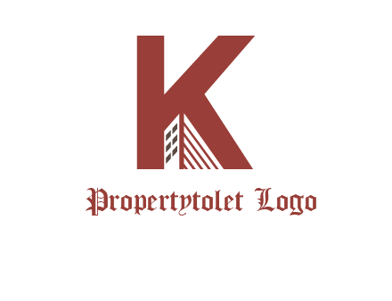 letter k building logo