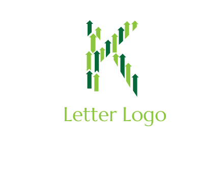 letter k arrows logo