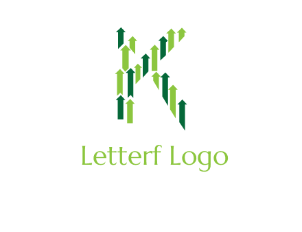 letter k arrows logo