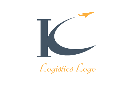 letter K plane logo