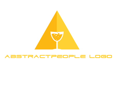 letter a pyramid logo