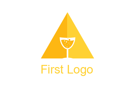 letter a pyramid logo