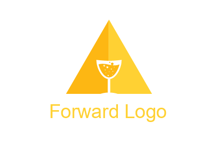 letter a pyramid logo