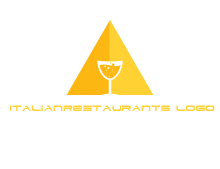 letter a pyramid logo