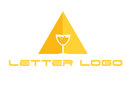 letter a pyramid logo