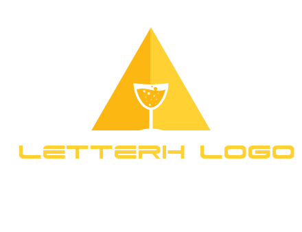 letter a pyramid logo