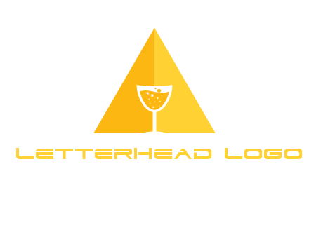letter a pyramid logo