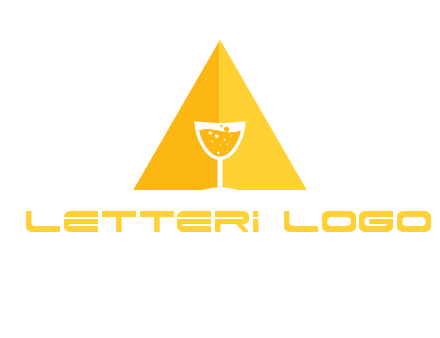 letter a pyramid logo