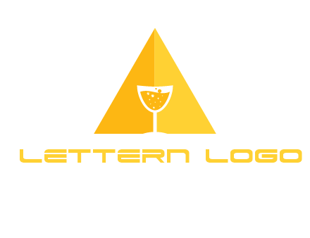 letter a pyramid logo