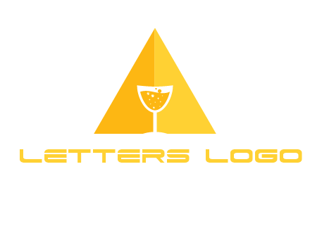 letter a pyramid logo