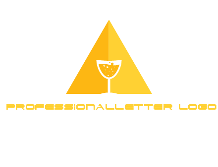 letter a pyramid logo