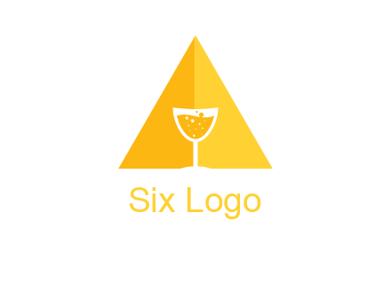 letter a pyramid logo