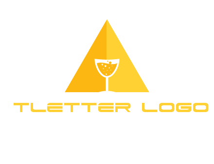 letter a pyramid logo