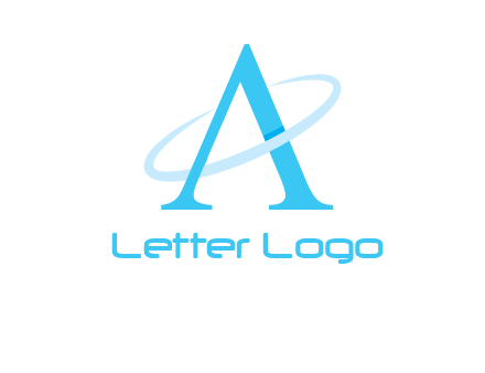 letter A swoosh logo
