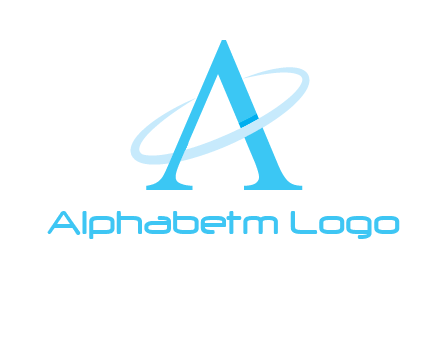 letter A swoosh logo