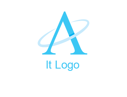letter A swoosh logo