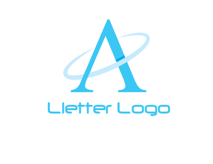 letter A swoosh logo