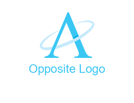 letter A swoosh logo