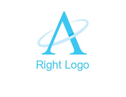 letter A swoosh logo