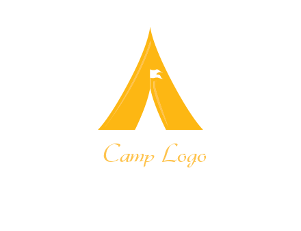 letter a tent icon