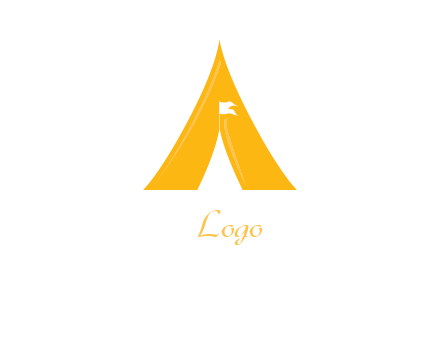 letter a tent icon