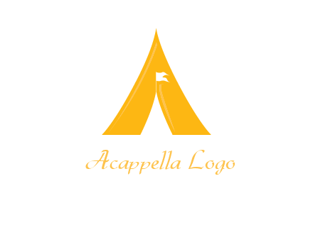 letter a tent icon