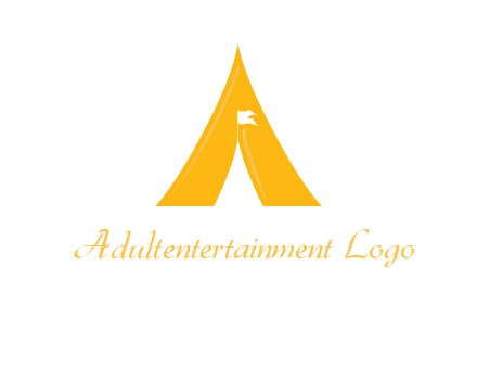 letter a tent icon