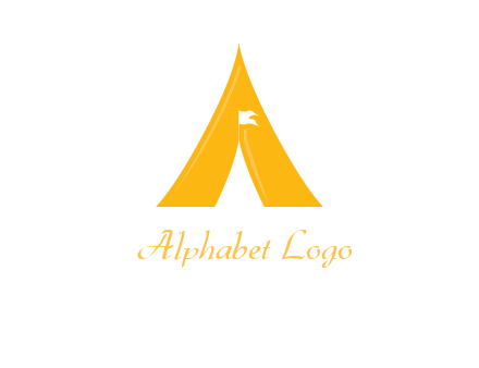 letter a tent icon