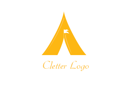letter a tent icon