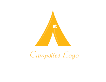 letter a tent icon