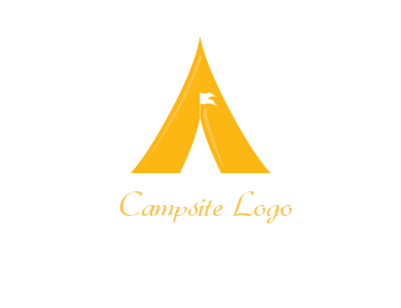 letter a tent icon