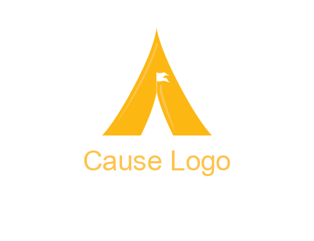 letter a tent icon