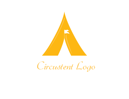 letter a tent icon