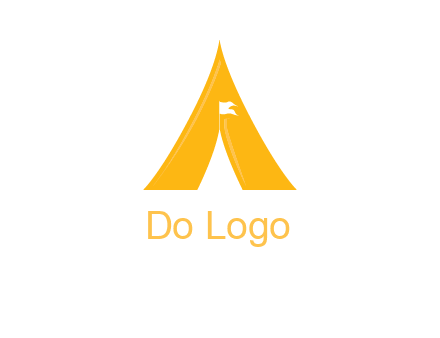 letter a tent icon