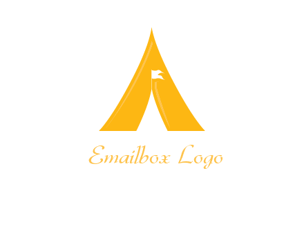 letter a tent icon