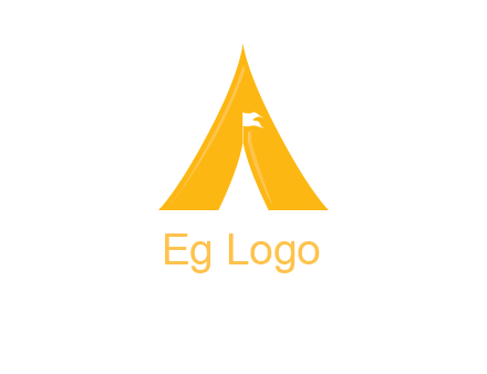 letter a tent icon