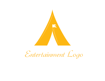 letter a tent icon