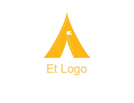 letter a tent icon
